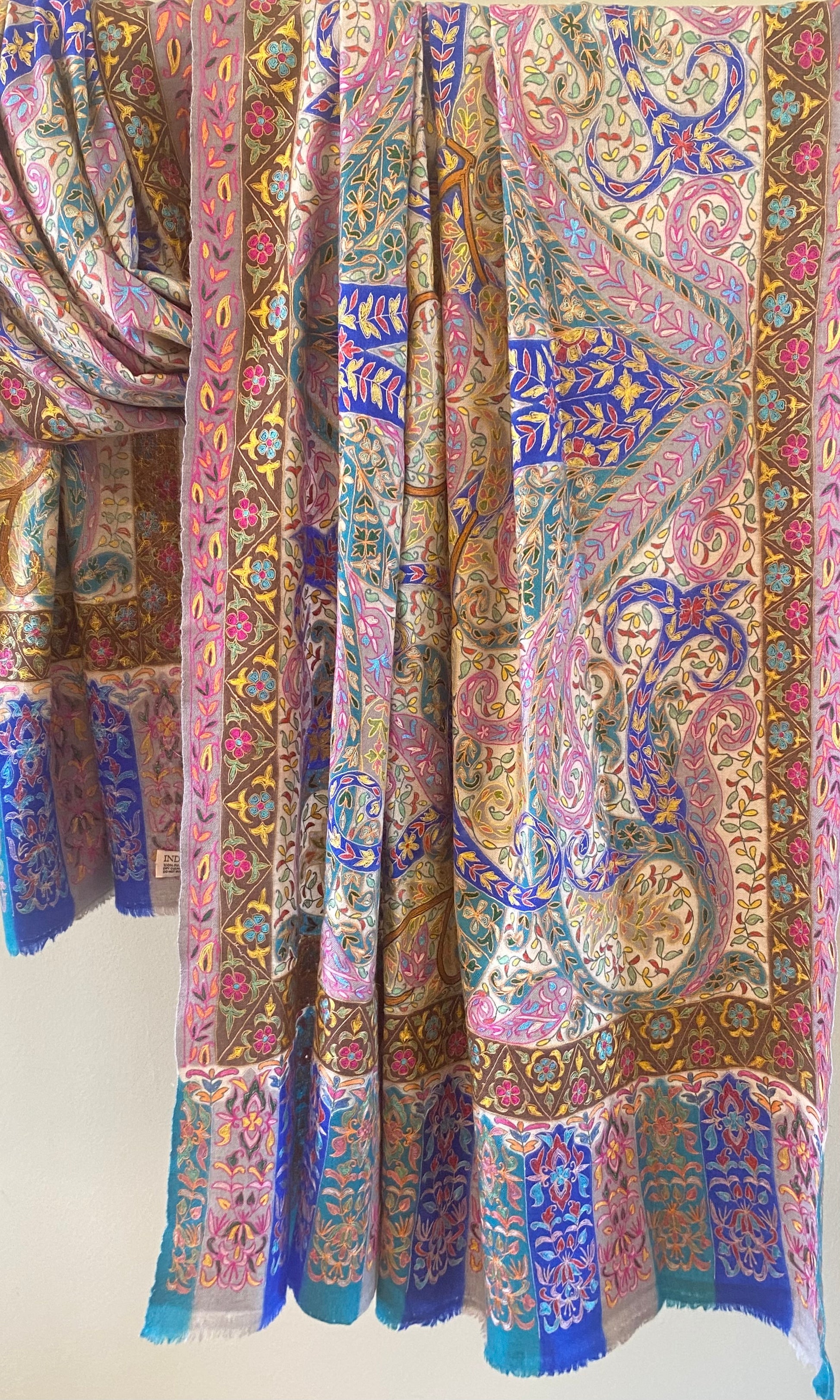 Kalamkari Pashmina - VICTORIA 100x200CM Indus Weavers