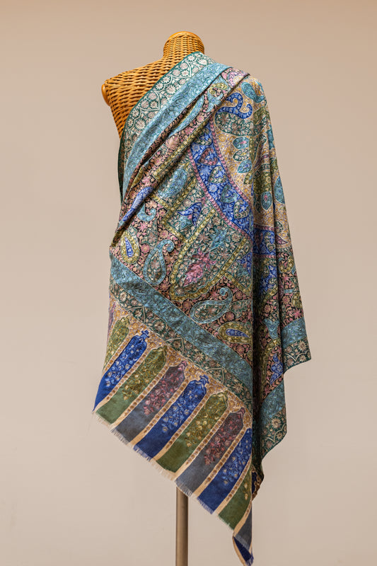 Kalamkari Pashmina - REGINA 209x102 cm