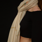 Undyed Hand Embroidered Pashmina - FLURTY 200x100 CM