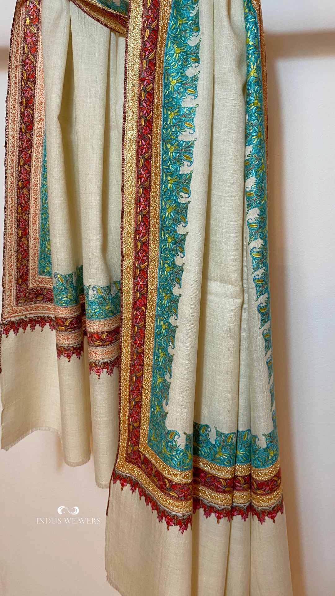 Pashmina Zari Tilla - SONA 225x115CM Indus Weavers