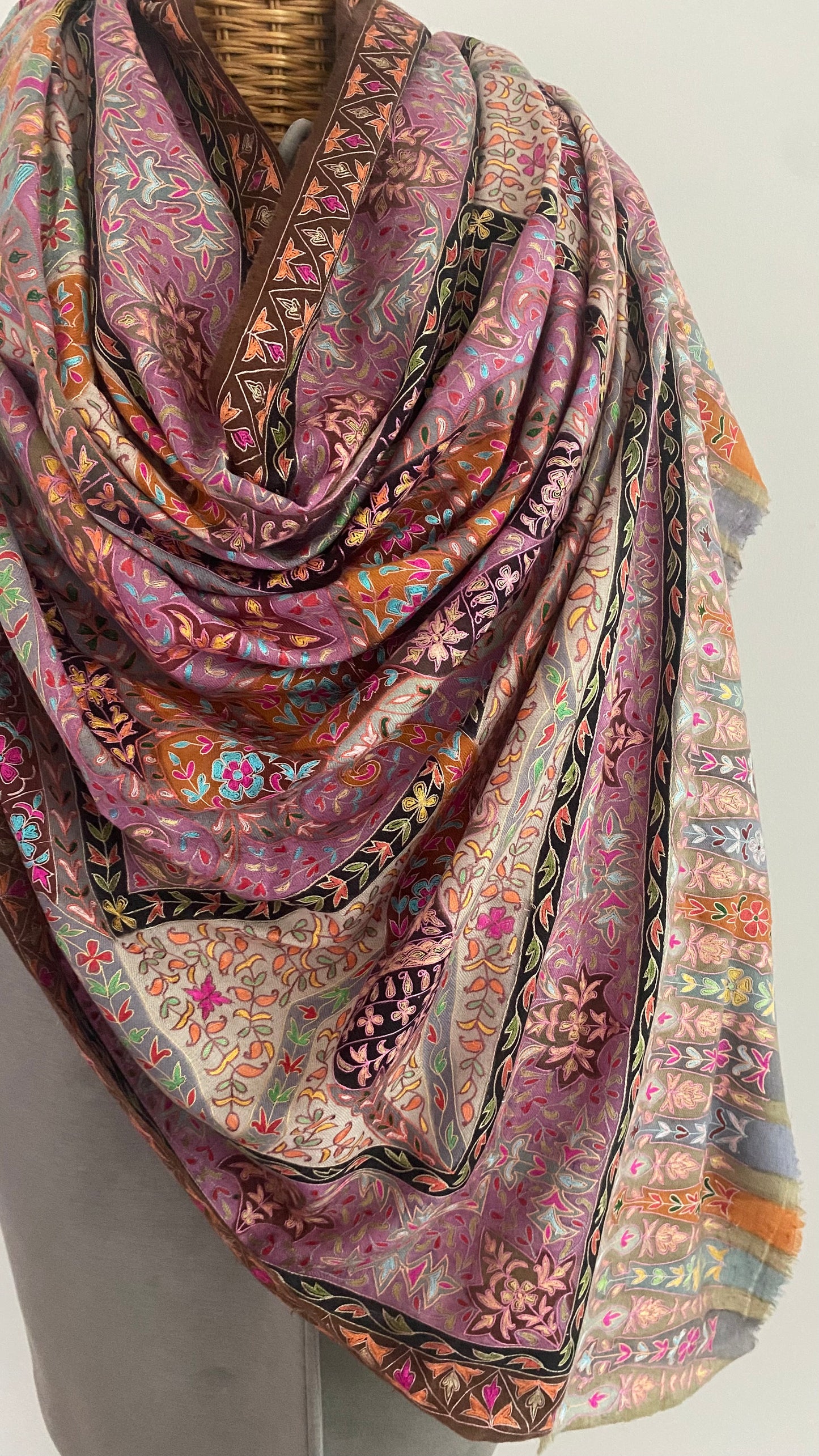 Kalamkari Pashmina - MANDALA 200x100 CM Indus Weavers