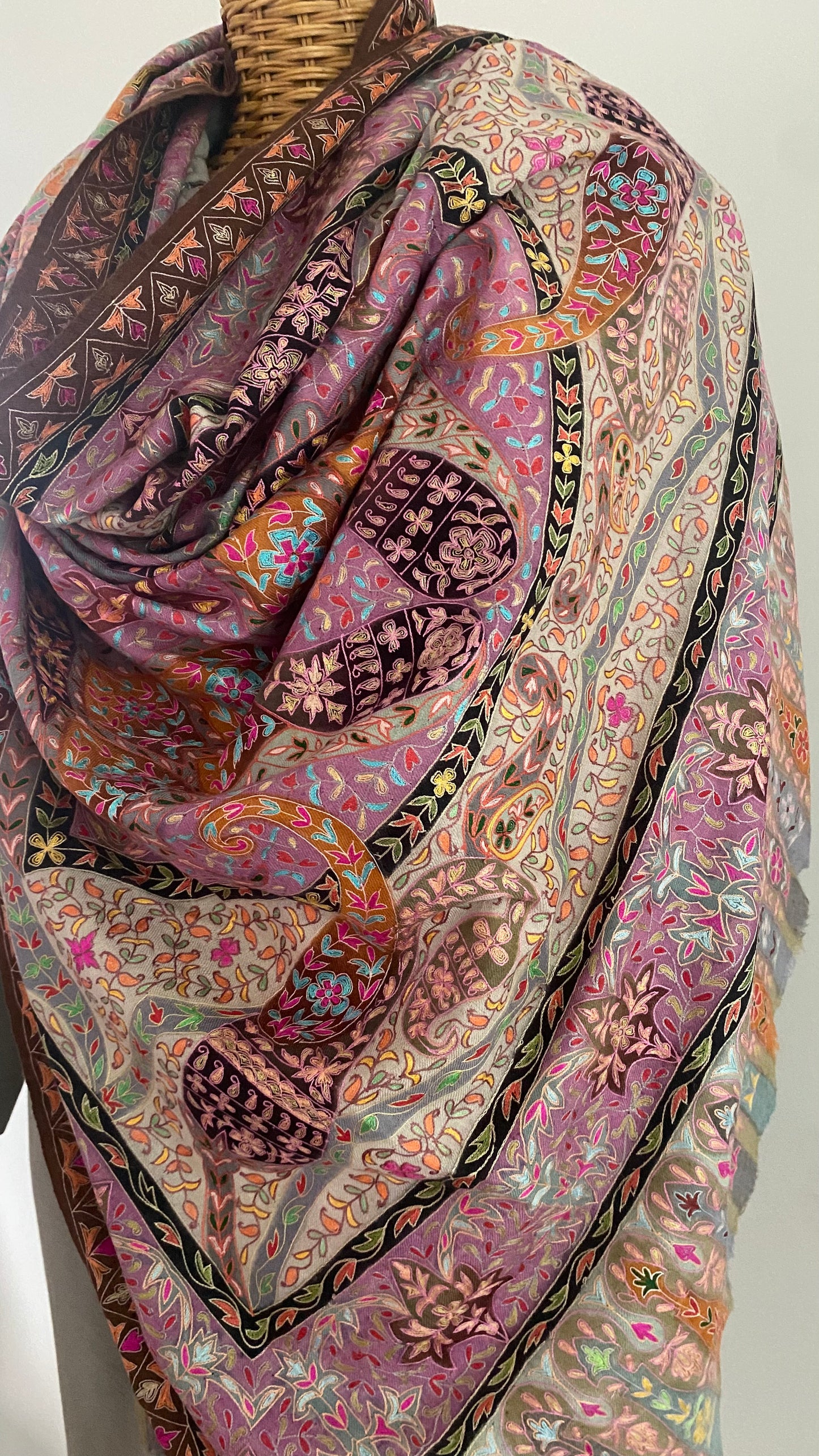 Kalamkari Pashmina - MANDALA 200x100 CM Indus Weavers