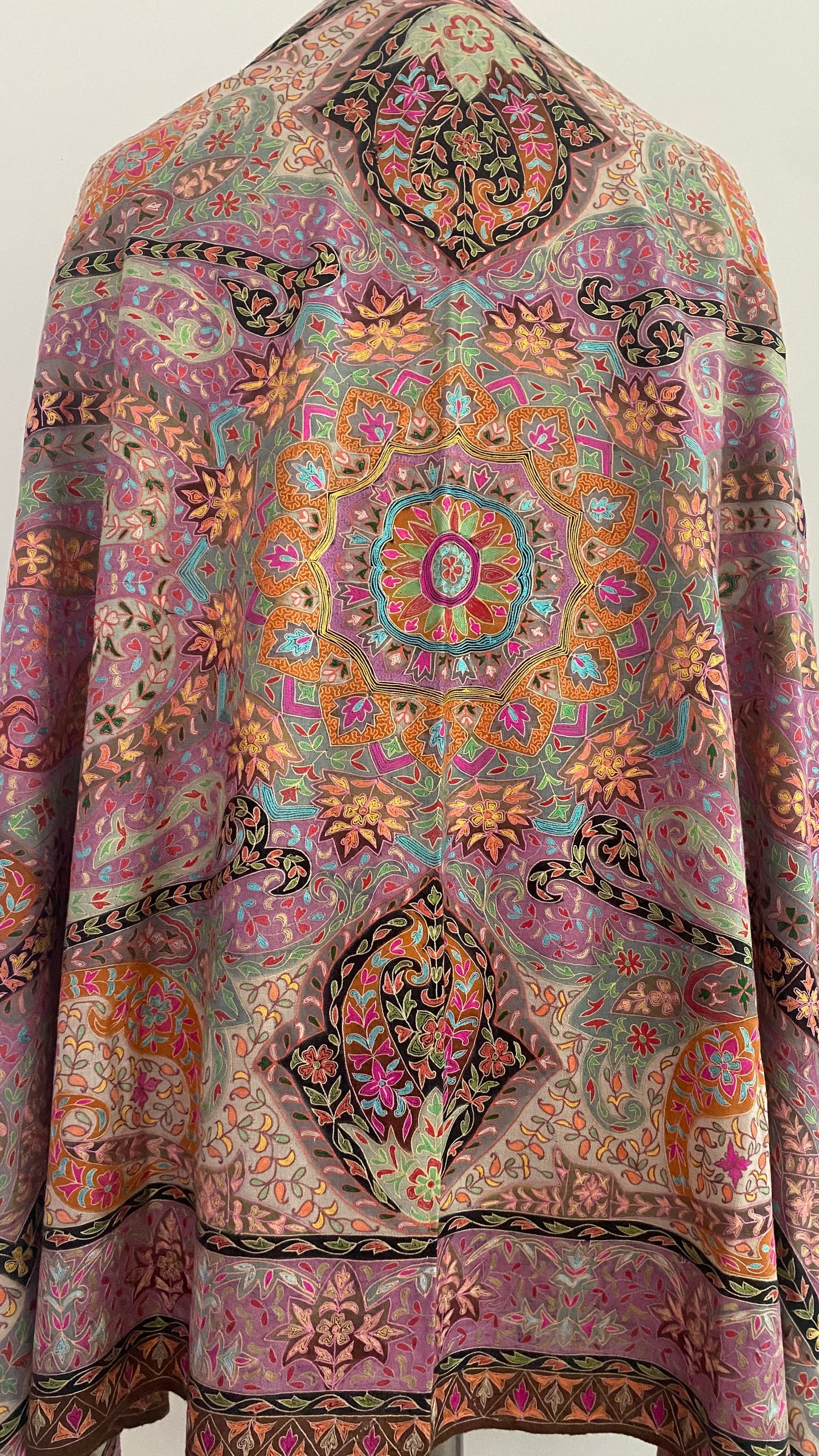 Kalamkari Pashmina - MANDALA 200x100 CM Indus Weavers