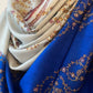 SOZNI Pashmina - SAPPHIRE 200x100 CM Indus Weavers