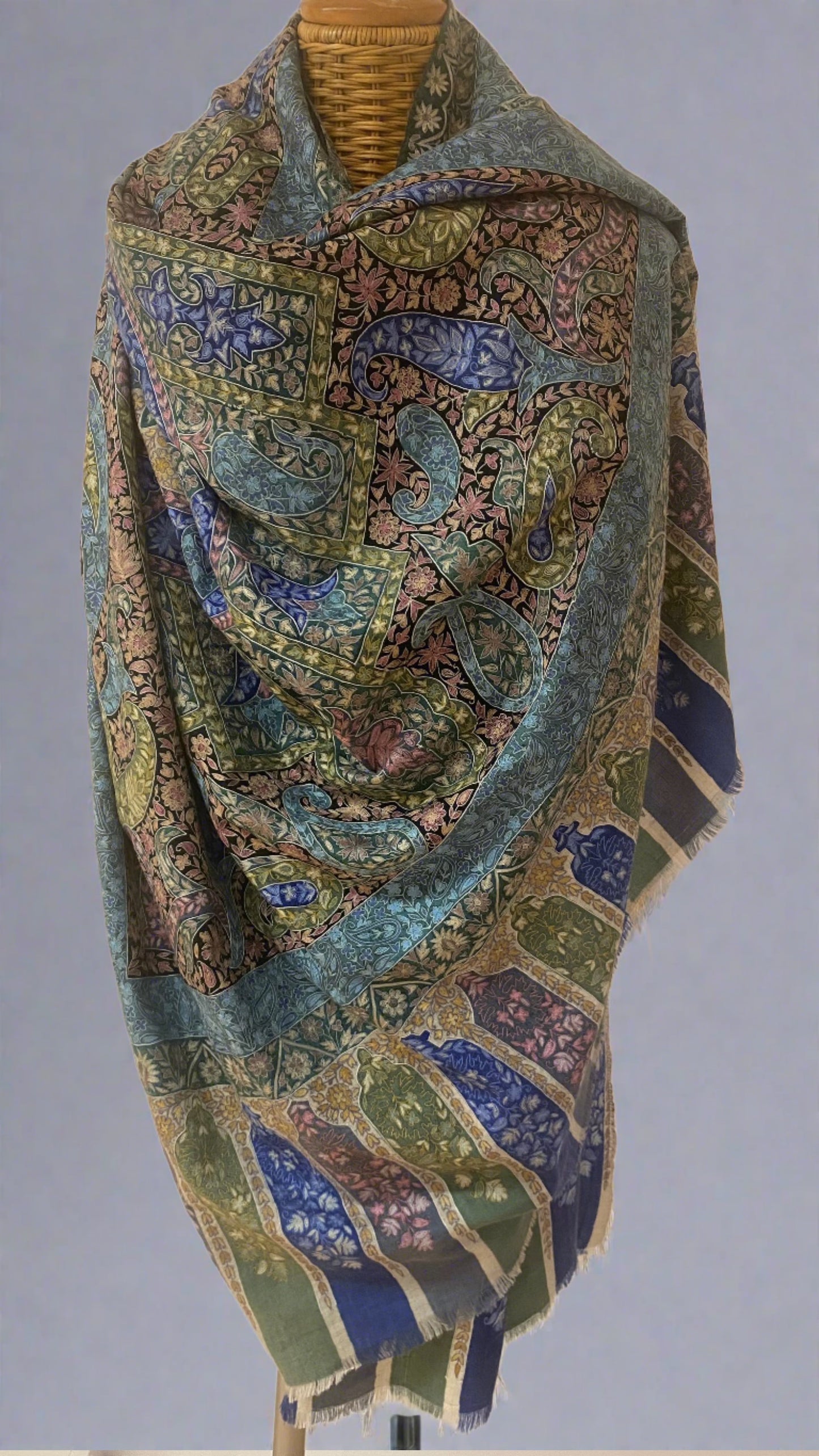 stunning Kalamkkari Pashmina shawl