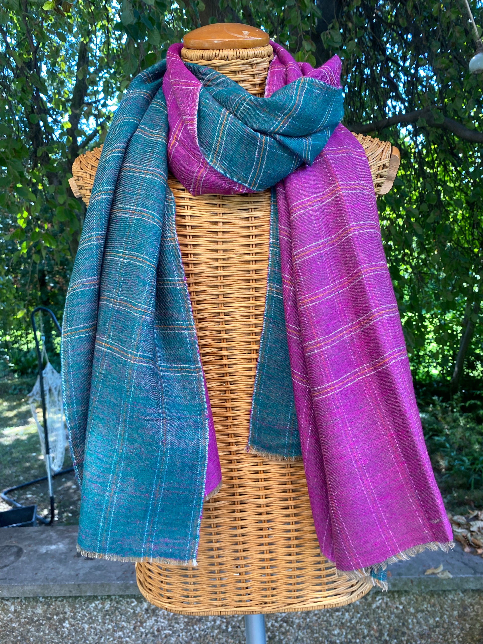 Reversible Check REBECCA - 200x100 cm Indus Weavers