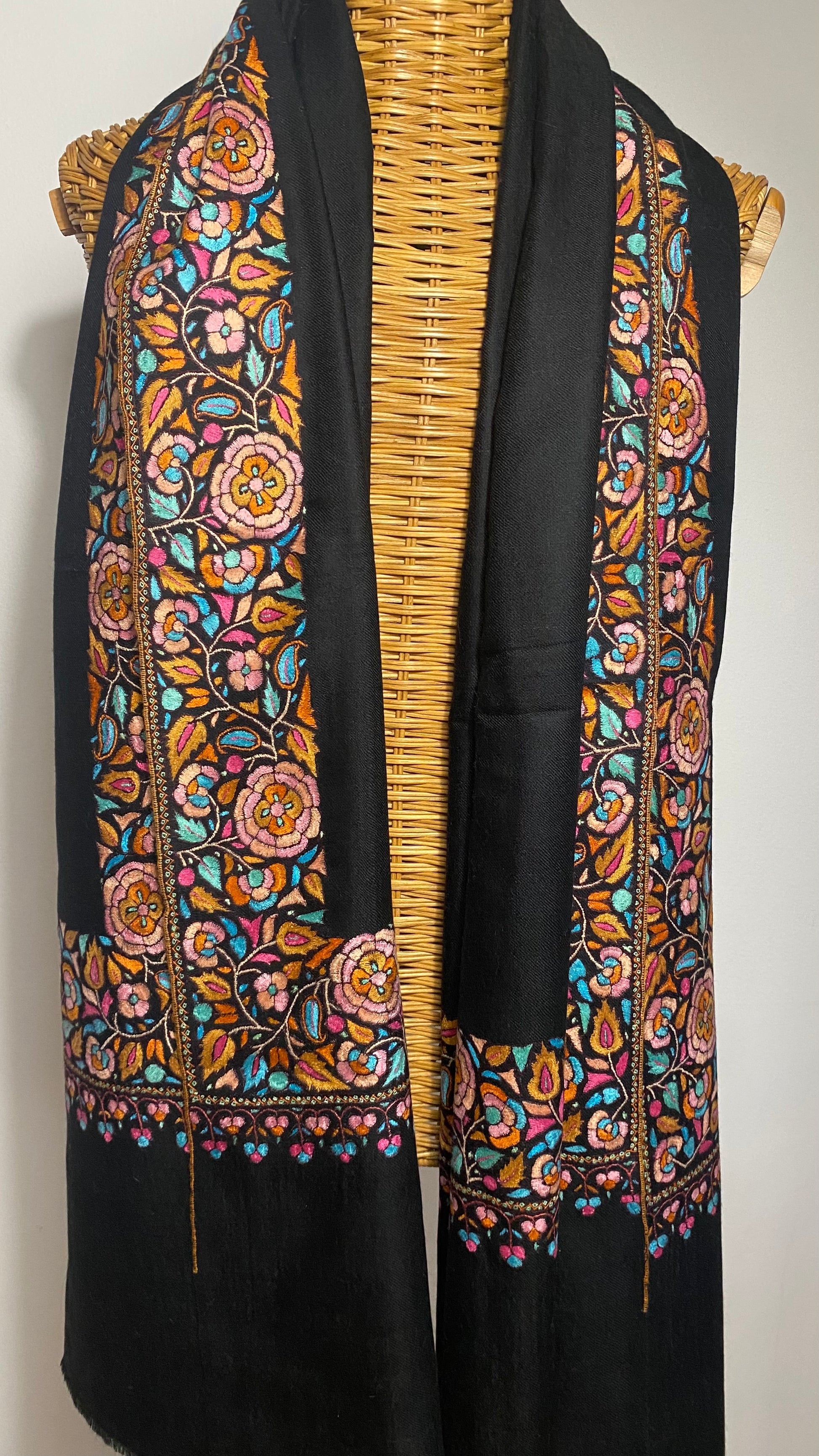 Pashmina PAPIER MACHE - KAYA 200x100 CM Indus Weavers